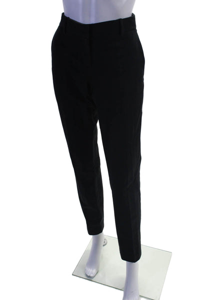 Theory Womens 4 Pocket Button Close Mid-Rise Skinny Pants Trousers Black Size 6