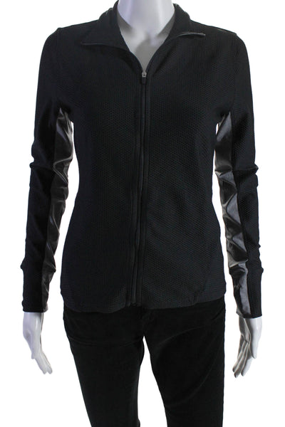 Calvin Klein Performance Womens Strecth High Neck Activewear Jacket Black Size S