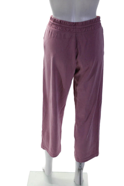 Athleta Womens 2 Piece Long Sleeve Crewneck Sweatshirt Pants Set Pink Size XS