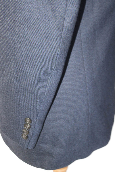 Ralph Ralph Lauren Mens Wool Lined Button Pleated Blazer Jacket Navy Size M