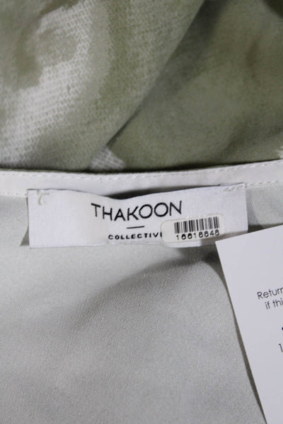 Thakoon Collective Womens Tie Dye Dress Green Size 4 16618848