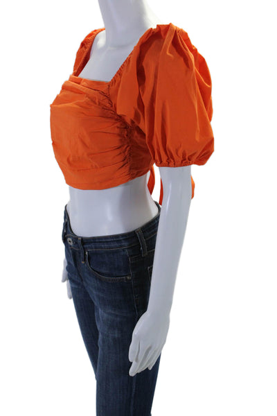 Ramy Brook Womens Parker Crop Top Orange Size 10 15791973