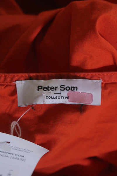 Peter Som Collective Womens Orange T-Shirt Dress Orange Size 6 13815767