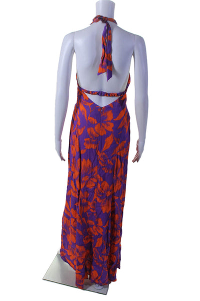 AFRM Womens Nor Halter Maxi Purple Size 0 16125038