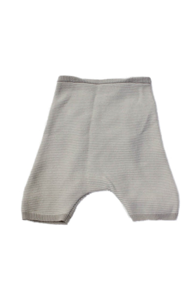 Bonpoint Baby Girls Cotton Striped Crew Neck Top and Pants Set Gray Size 3