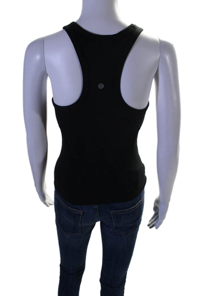 Lululemon Womens Sleeveless Casual Athletic Round Beck Tank Top Black Size M