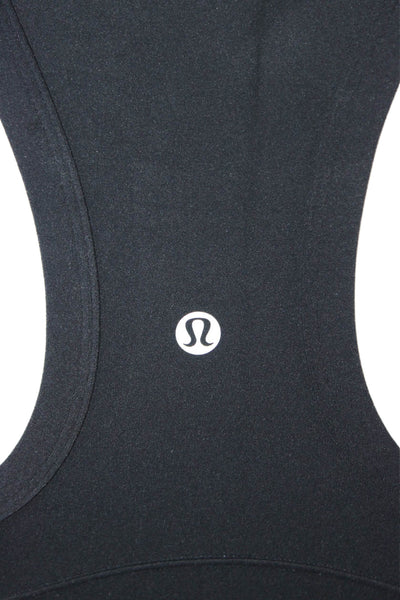 Lululemon Womens Sleeveless Casual Athletic Round Beck Tank Top Black Size M