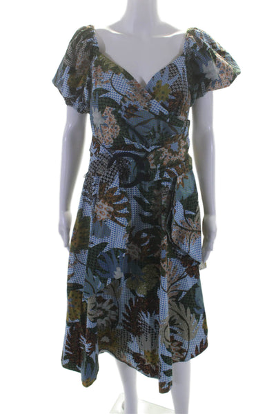 Sachin & Babi Womens Floral Liv Dress Blue Size 4 13523705