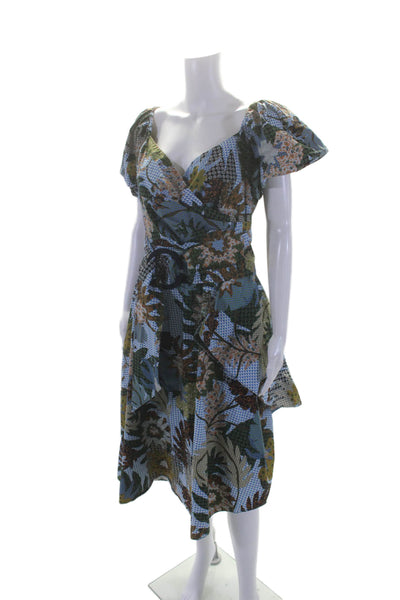 Sachin & Babi Womens Floral Liv Dress Blue Size 4 13523705