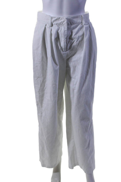 Staud Womens Luisa Pants White Size 6 16084360