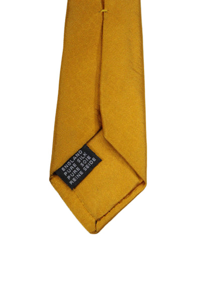 Paul Smith Mens Silk Dark Gold Necktie