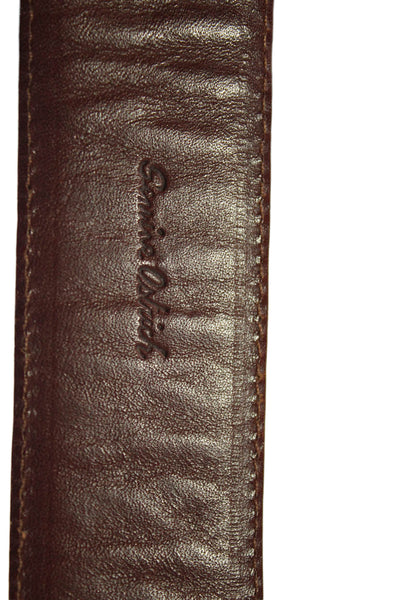 Polo Ralph Lauren Womens Leather Textured Printed Buckle Belt Brown Size EUR 30