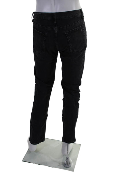 Rag & Bone Men's Five Pockets Straight Leg Denim Pants Black Size 32