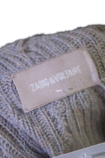 Zadig & Voltaire Womens Cashmere Long Sleeve Zipped Jacket Brown Size XS