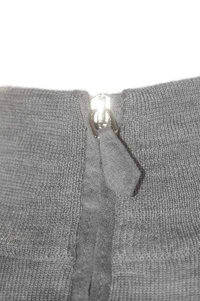 Peter Millar Mens Long Sleeved V Neck Zipped Knitted Sweater Gray Size 2XL