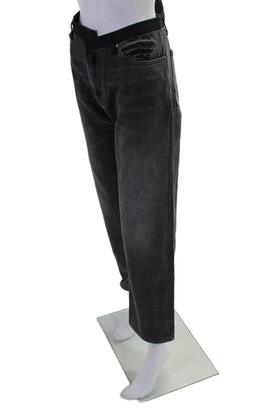 Golden Goose Deluxe Brand Womens Relaxed Straight Leg Jeans Faded Black Size 31