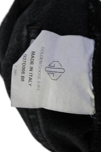 Golden Goose Deluxe Brand Womens Relaxed Straight Leg Jeans Faded Black Size 31