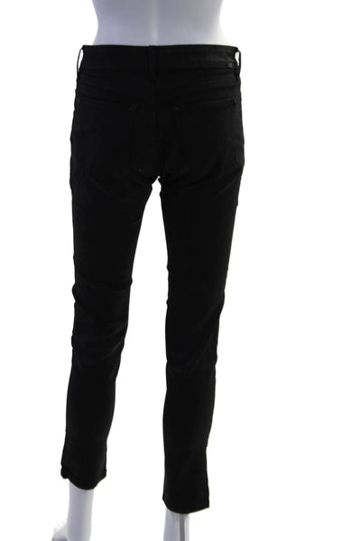 DL Nineteen Sixtyone Womens Zip Button Skinny Jeggings Black Size EUR 28