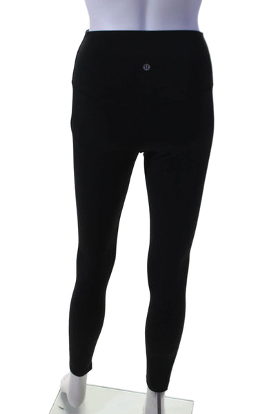 Lululemon Womens High Waisted Solid Activewear Leggings Black Size 6