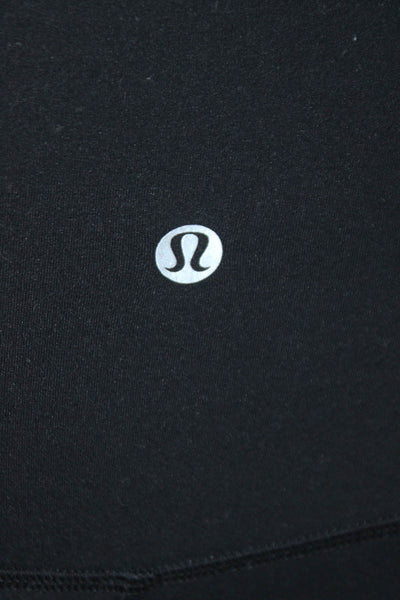 Lululemon Womens High Waisted Solid Activewear Leggings Black Size 6