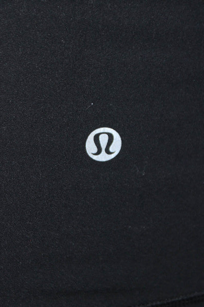 Lululemon Womens High Waisted Solid Athletic Leggings Black Size 6