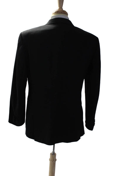 John Varvatos Star USA Mens Wool Long Sleeved Collared Suit Jacket Black Sze 42