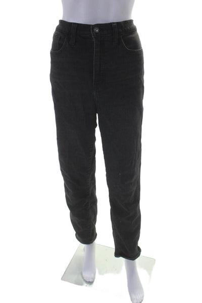 Madewell Women's High Waist Five Pockets Straight Leg Denim Pants Black Size 29