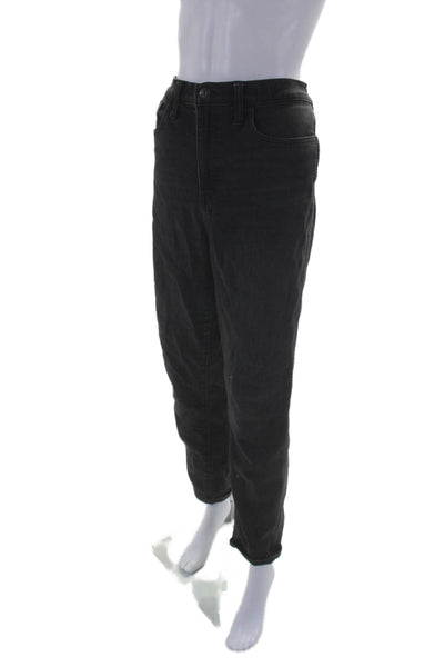 Madewell Women's High Waist Five Pockets Straight Leg Denim Pants Black Size 29