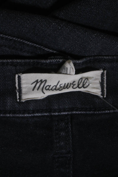 Madewell Women's High Waist Five Pockets Straight Leg Denim Pants Black Size 29