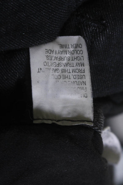 Madewell Women's High Waist Five Pockets Straight Leg Denim Pants Black Size 29