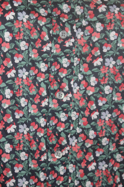 J Crew Women's Collared Long Sleeves Slim Fit Button Down Floral Shirt Size 6