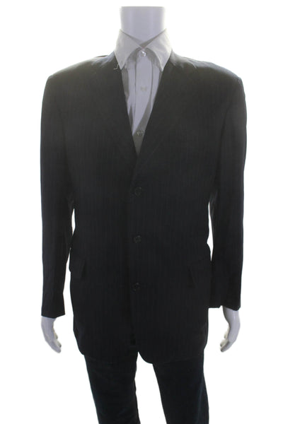 Executive Collection By Tom James Men's Long Sleeves Pinstriped Jacket Size 36