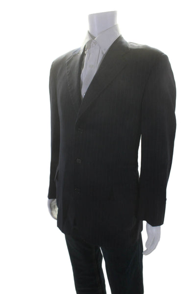 Executive Collection By Tom James Men's Long Sleeves Pinstriped Jacket Size 36