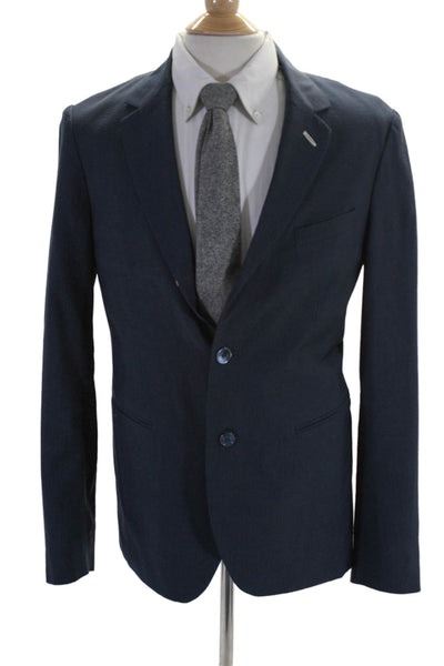 Gant Mens Two Button Pinstriped Notched Lapel Blazer Jacket Navy Size IT 50