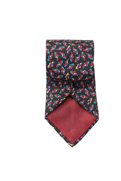 Christian Dior Mens Novelty Print Classic Neck Tie Multicolor Size OS