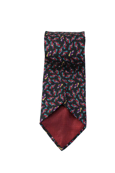 Christian Dior Mens Novelty Print Classic Neck Tie Multicolor Size OS