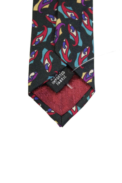 Christian Dior Mens Novelty Print Classic Neck Tie Multicolor Size OS