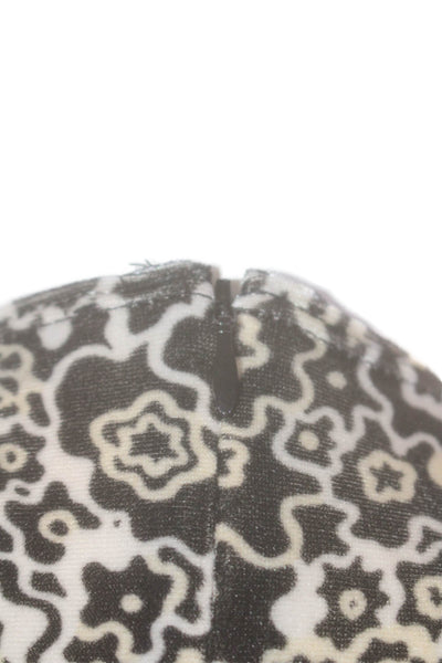 Rosetta Getty Womens Abstract Print A Line Dress Black Beige Extra Small