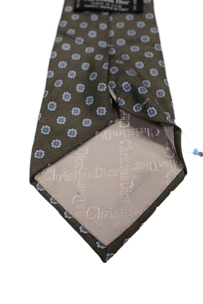 Christian Dior Men's Classic Spotted Dot Silk Neck Tie One Size