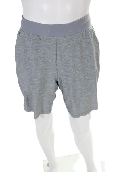 Lululemon Mens Drawstring Pocketed Casual Athletic Shorts Gray Size M