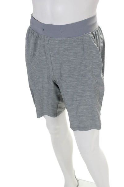 Lululemon Mens Drawstring Pocketed Casual Athletic Shorts Gray Size M