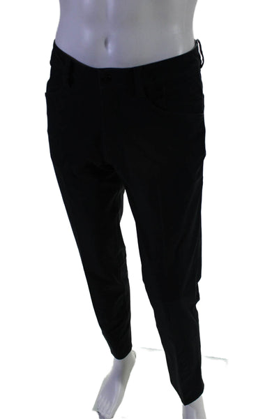 Lululemon Mens Zipper Fly Pleated Straight Leg Trouser Pants Black Size 30