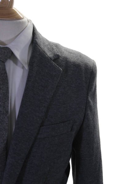 J Crew Mens Collared Long Sleeve Darted Buttoned Blazer Jacket Gray Size EUR 40