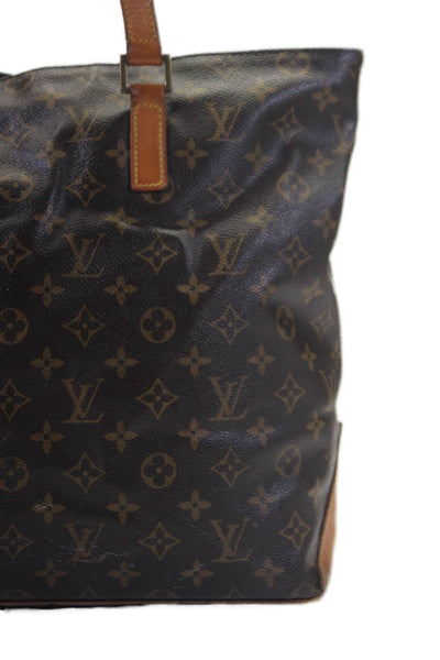 Louis Vuitton Womens Brown Monogram Coated Canvas Sac Shopping Handbag