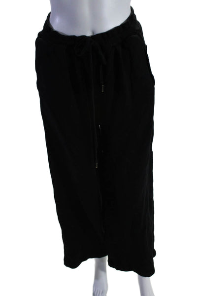 Ulla Johnson Womens Cotton Blend Four Pocket High-Rise Sweatpants Black Size L