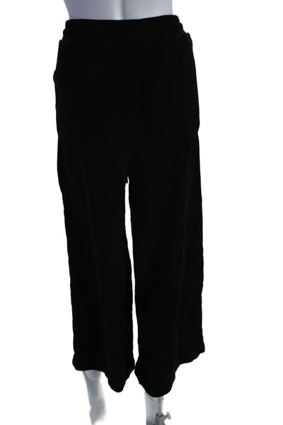 Ulla Johnson Womens Cotton Blend Four Pocket High-Rise Sweatpants Black Size L