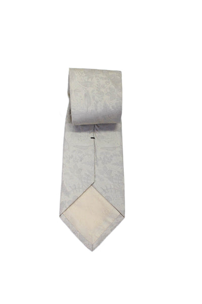 Gucci Womens Silk Beige Floral Print Necktie