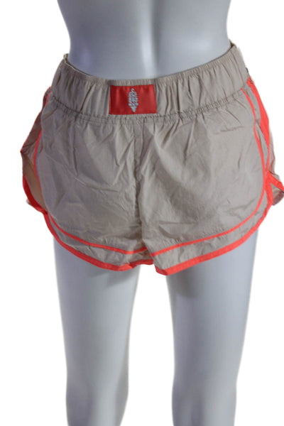 FP Movement Womens 2 Piece Athleetic Crop Tank Shorts Set Orange XS