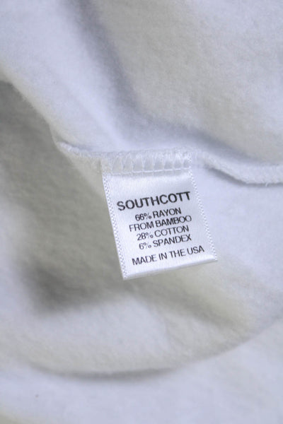 Southcott Womens Long Sleeve Round Neck Pullover Top White Size 2