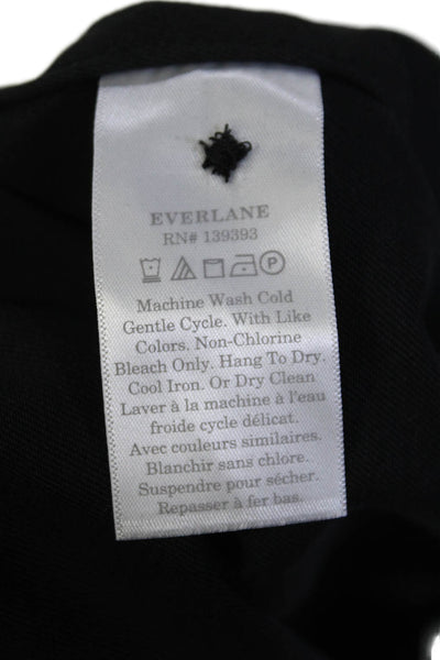 Everlane Womens The Gathered Drape Trench  Black Sz XS